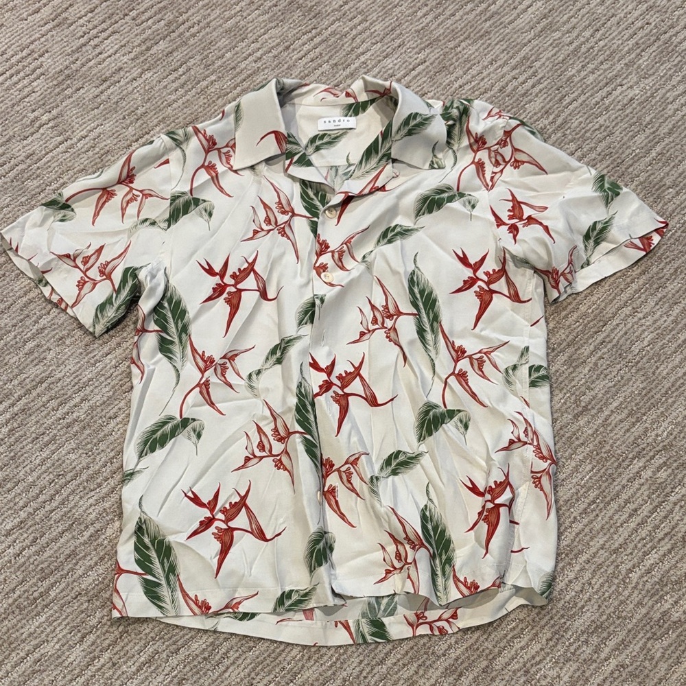 Floral Print Men's Shirt